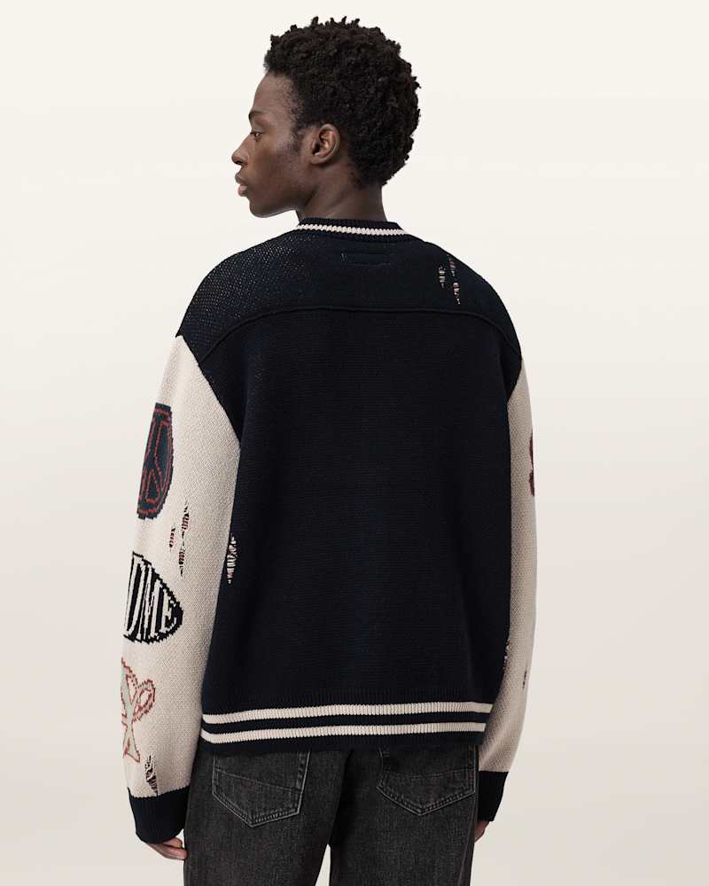 Chase Jacquard Knit Cardigan
