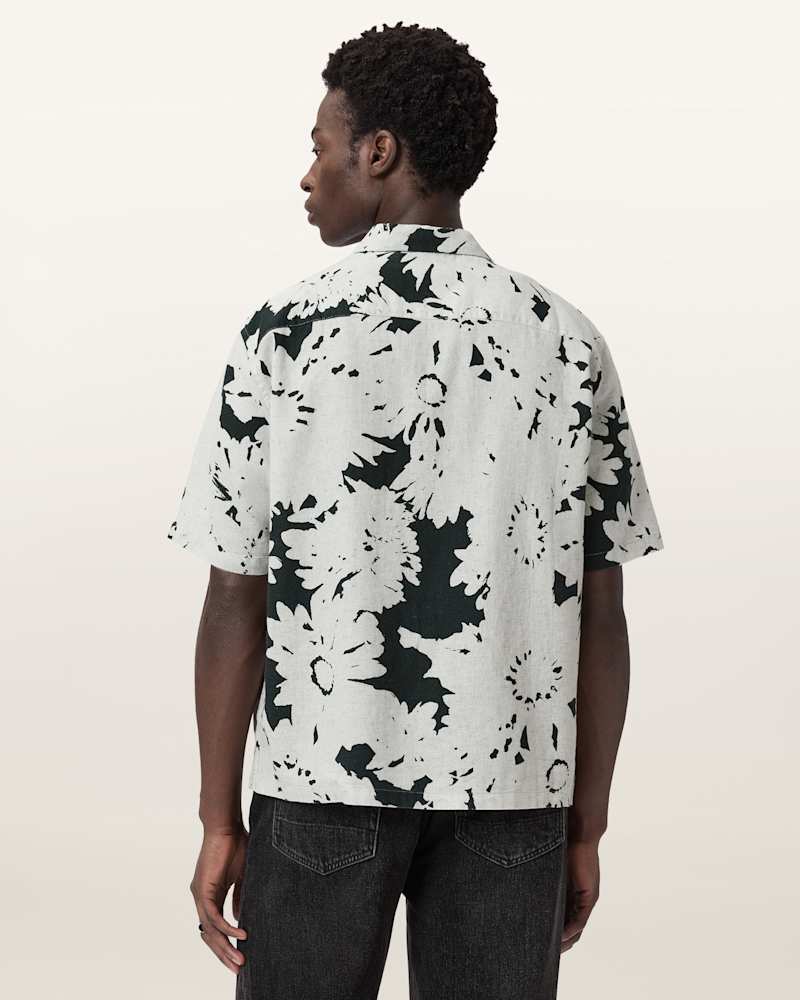 Girona Linen Blend Cropped Shirt