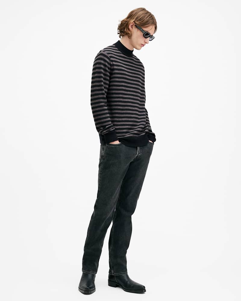 Andi Mock Neck Striped Jumper