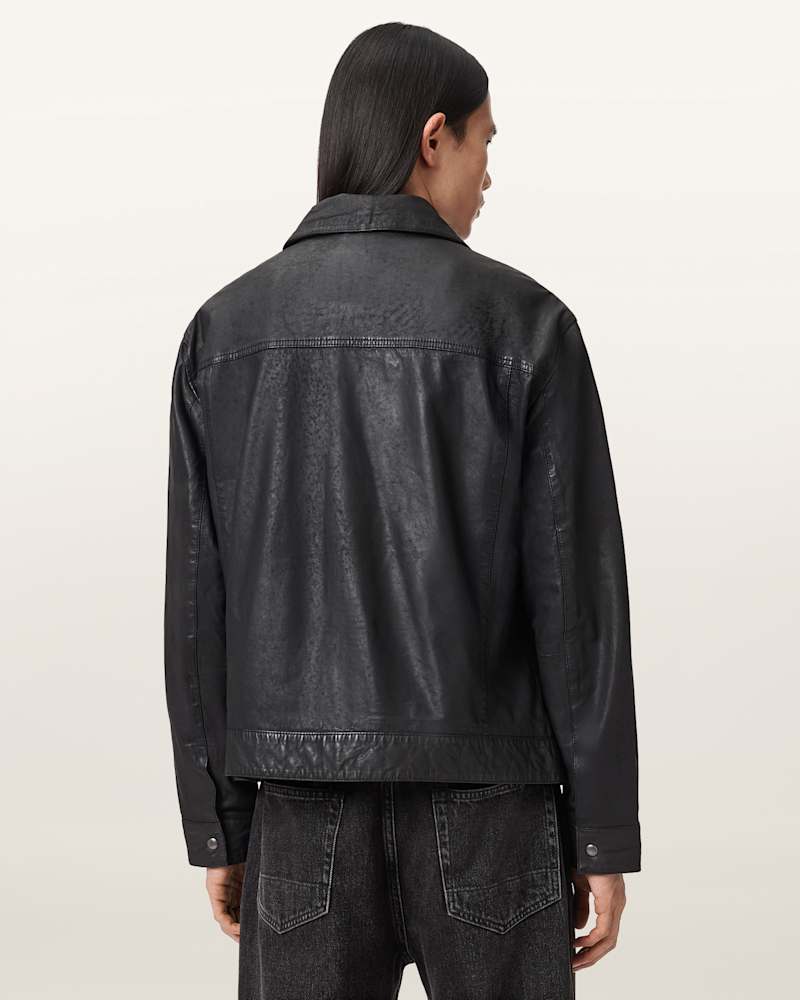 Shelton Leather Trucker Jacket