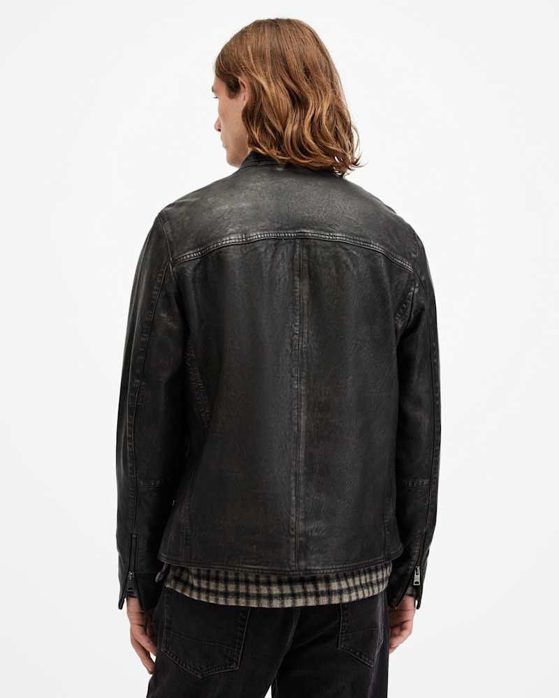 Murphy Tab Collar Leather Jacket