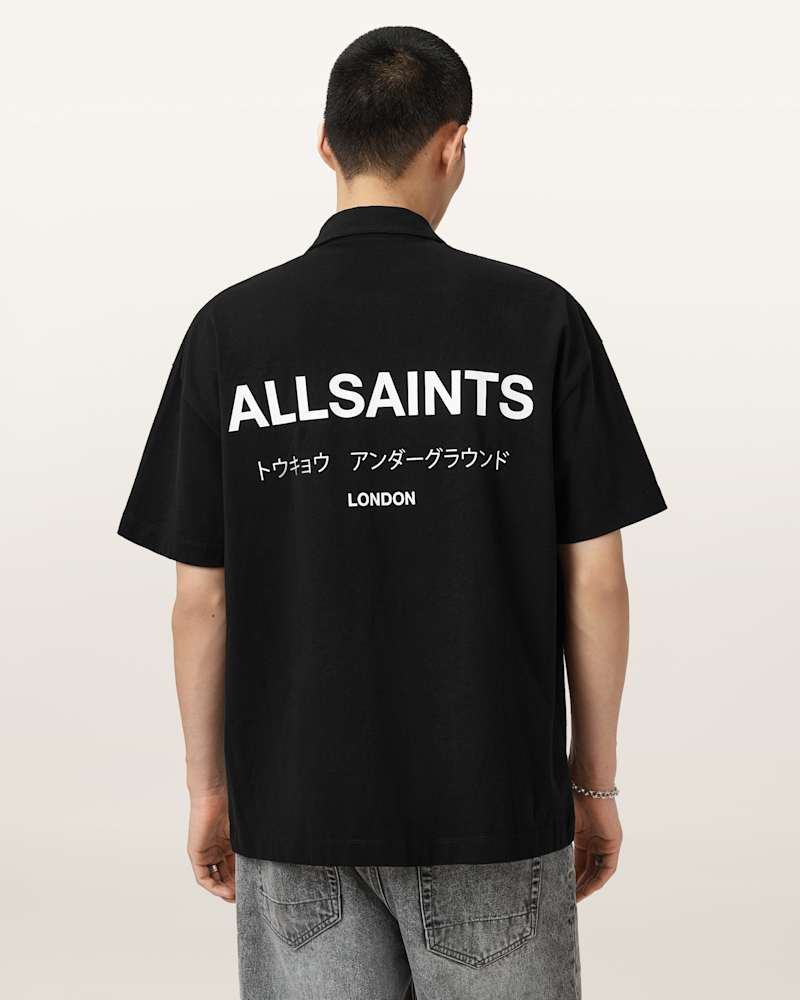 Underground Logo Oversized Fit Polo Shirt