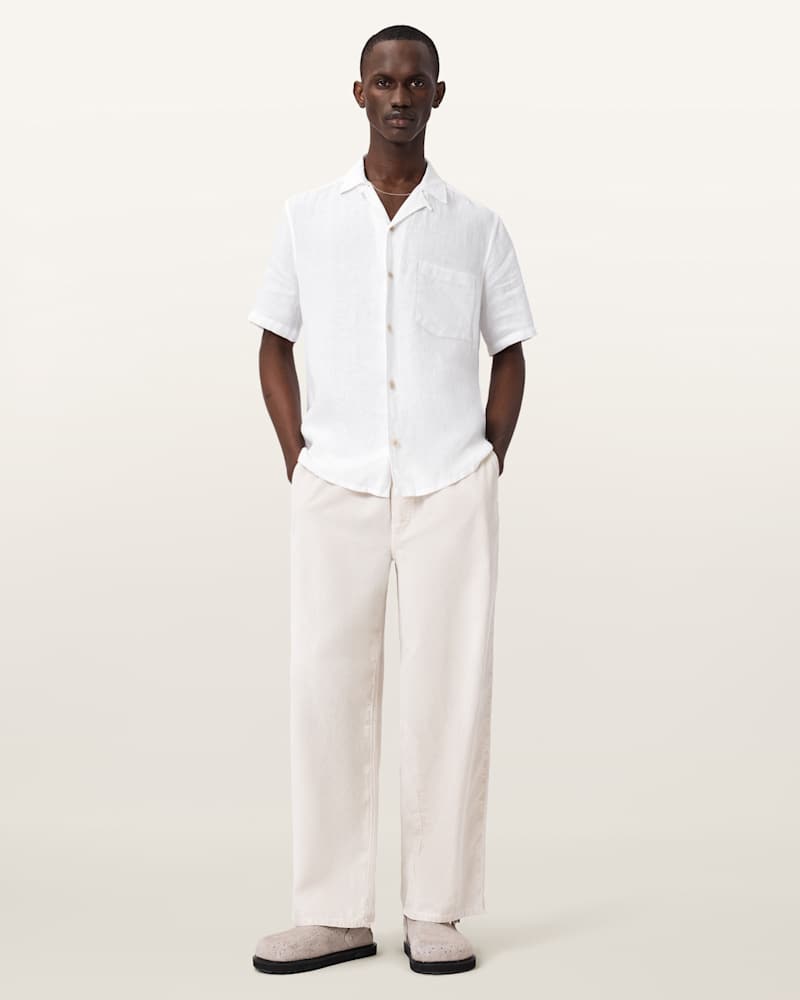 Tri Embroidered Linen Shirt