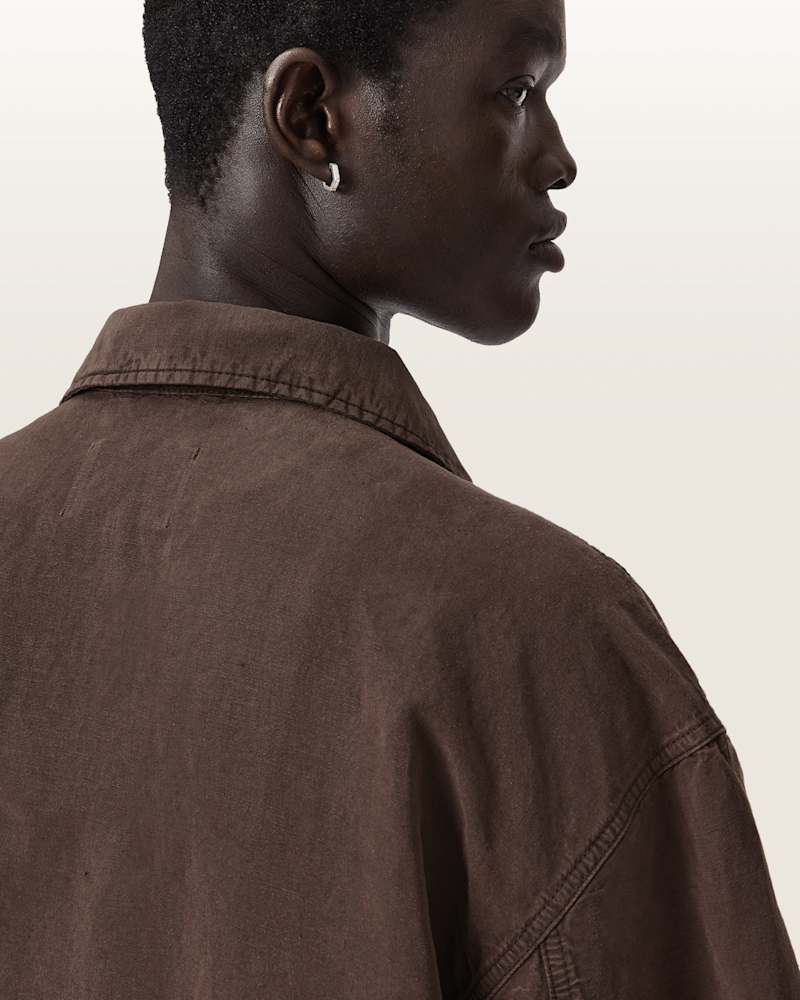 Korten Linen Blend Relaxed Fit Shacket