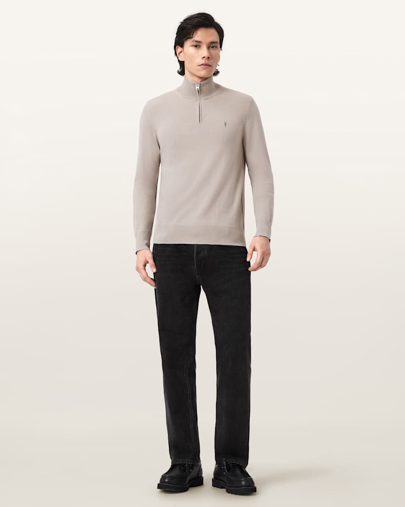 Kilburn Zip Funnel Neck Ramskull Jumper