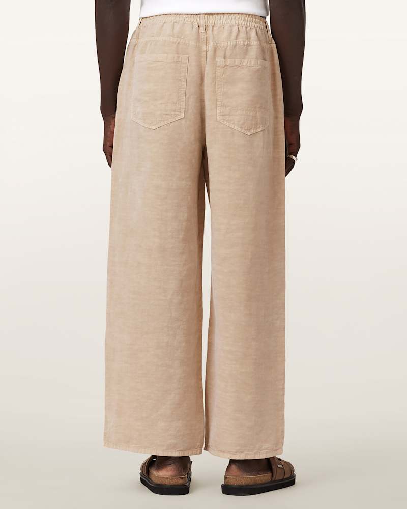 Korten Loose Fit Linen Blend Trousers
