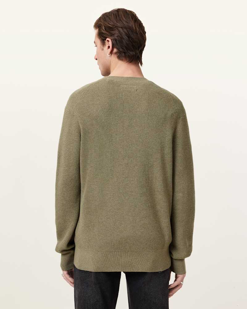 Aspen Waffle Texture Crew Neck Ramskull Jumper