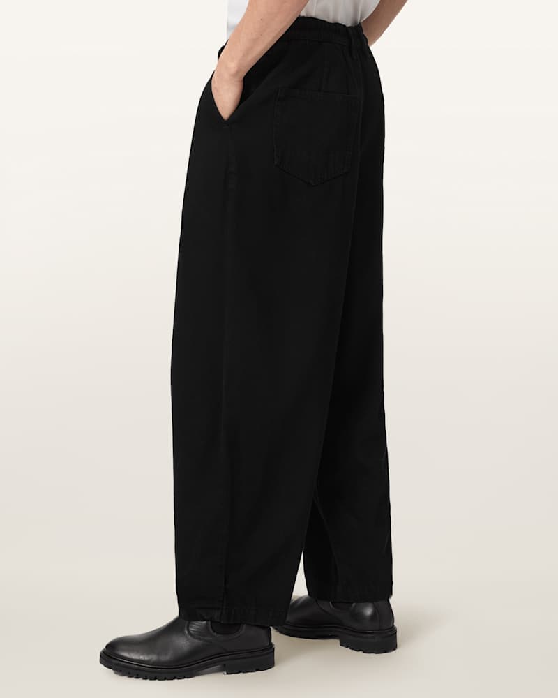 Becco Tapered Leg Pleated Trousers