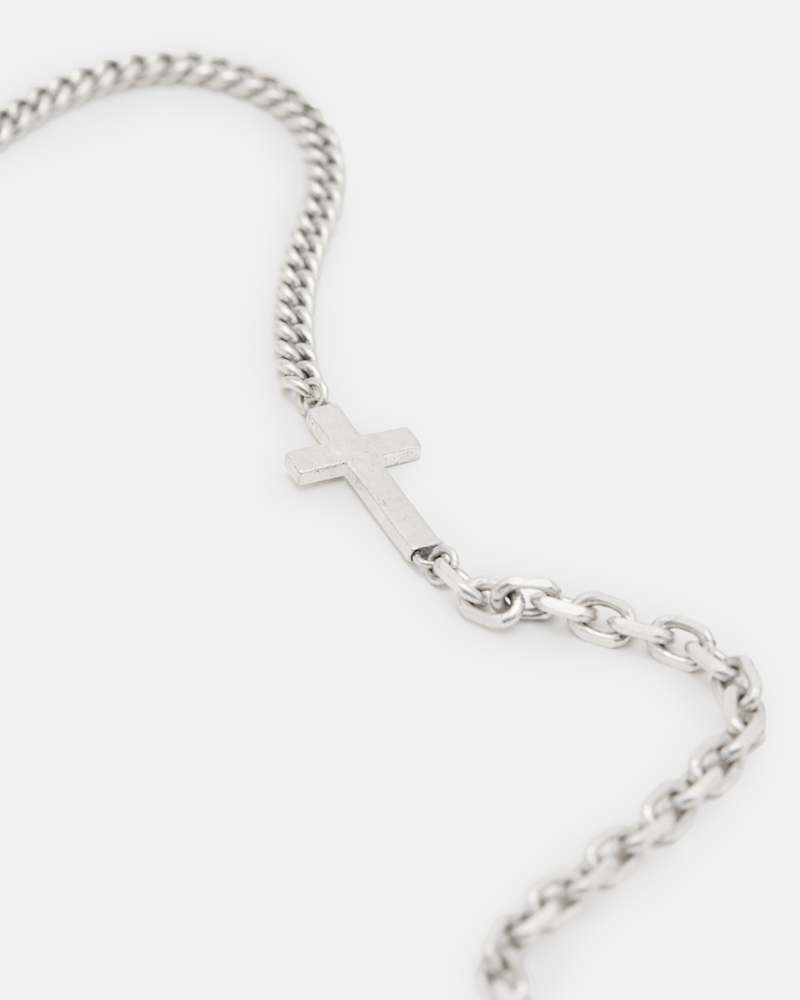 Layden Mixed Chain Cross Necklace