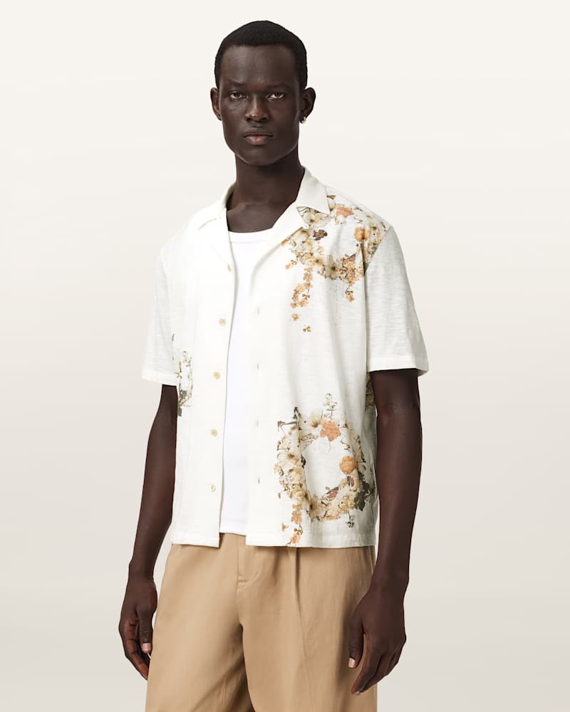 Fleur Oversized Short Sleeve Shirt