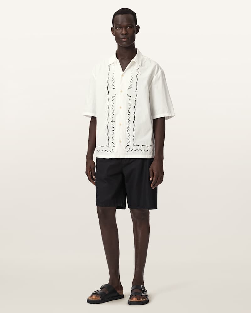 Field Oversized Short Sleeve Cotton Shirt