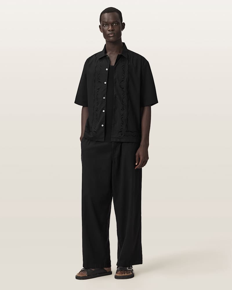 Field Oversized Short Sleeve Cotton Shirt