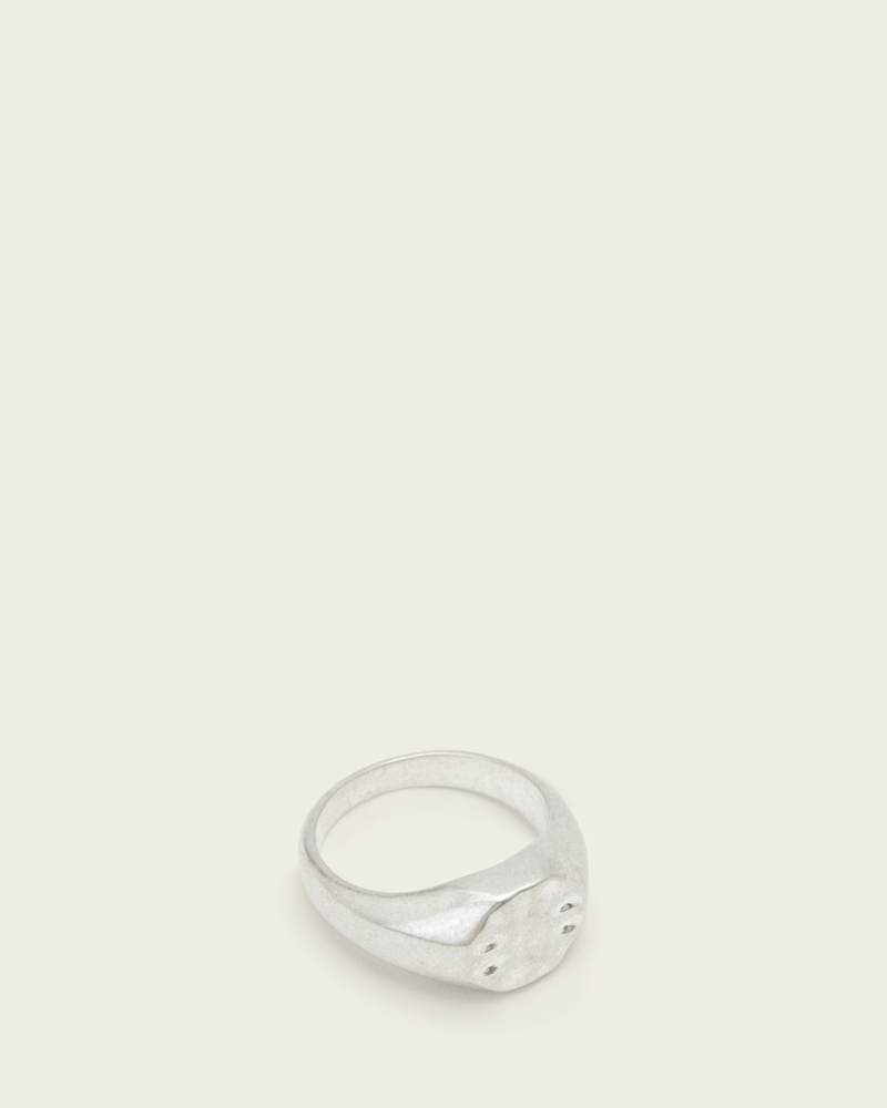Jake Oval Textured Signet Ring
