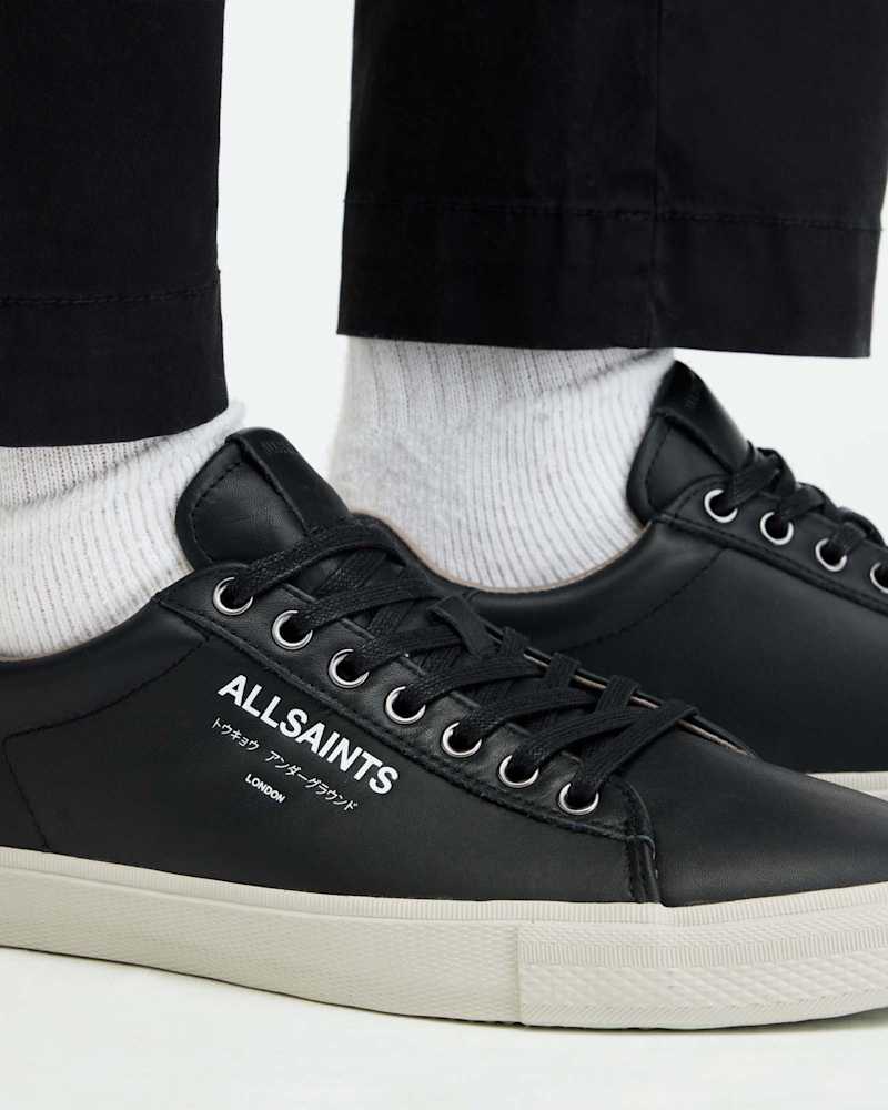 Underground Leather Low Top Trainers