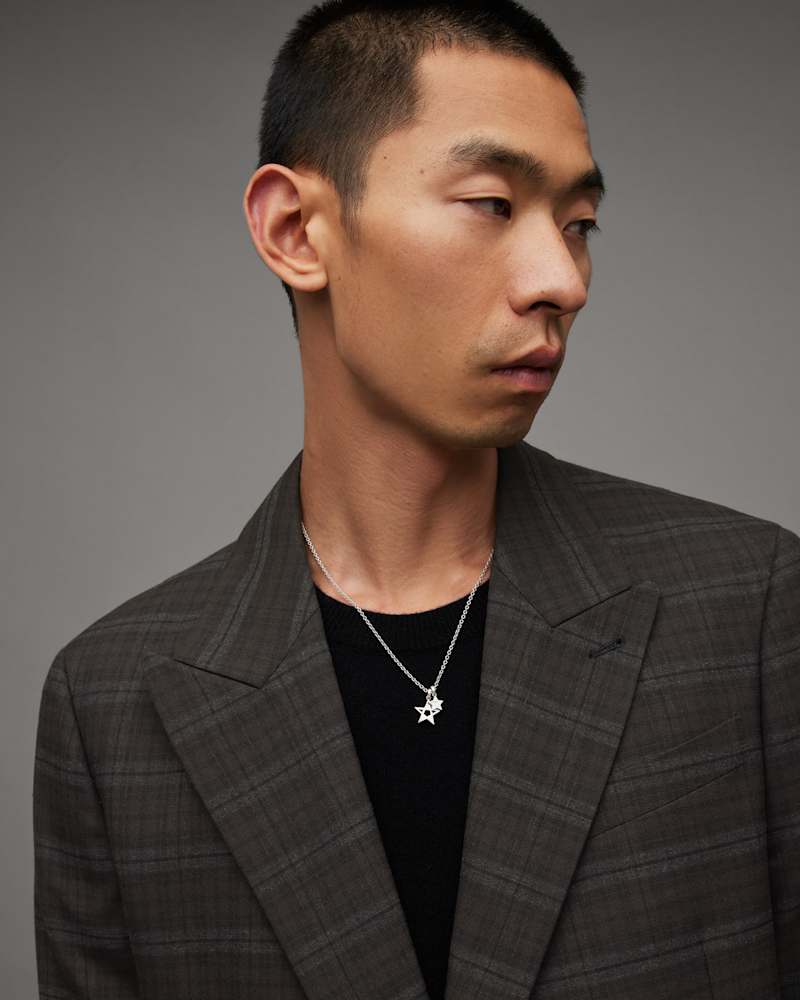 Spica Checked Double Breasted Blazer