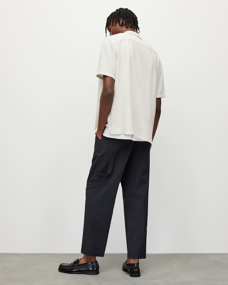 Cairo Pinstriped Straight Trousers