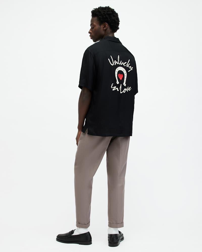 Tallis Slim Fit Cropped Trousers