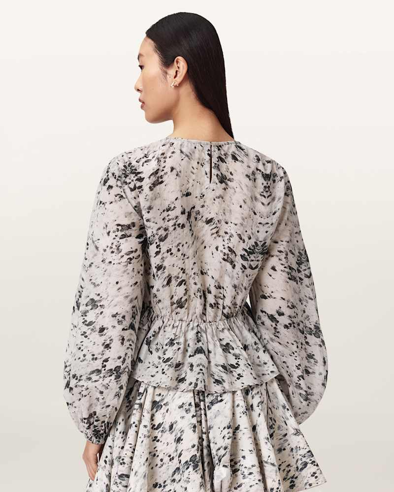 Melani Round Neck Gathered Top