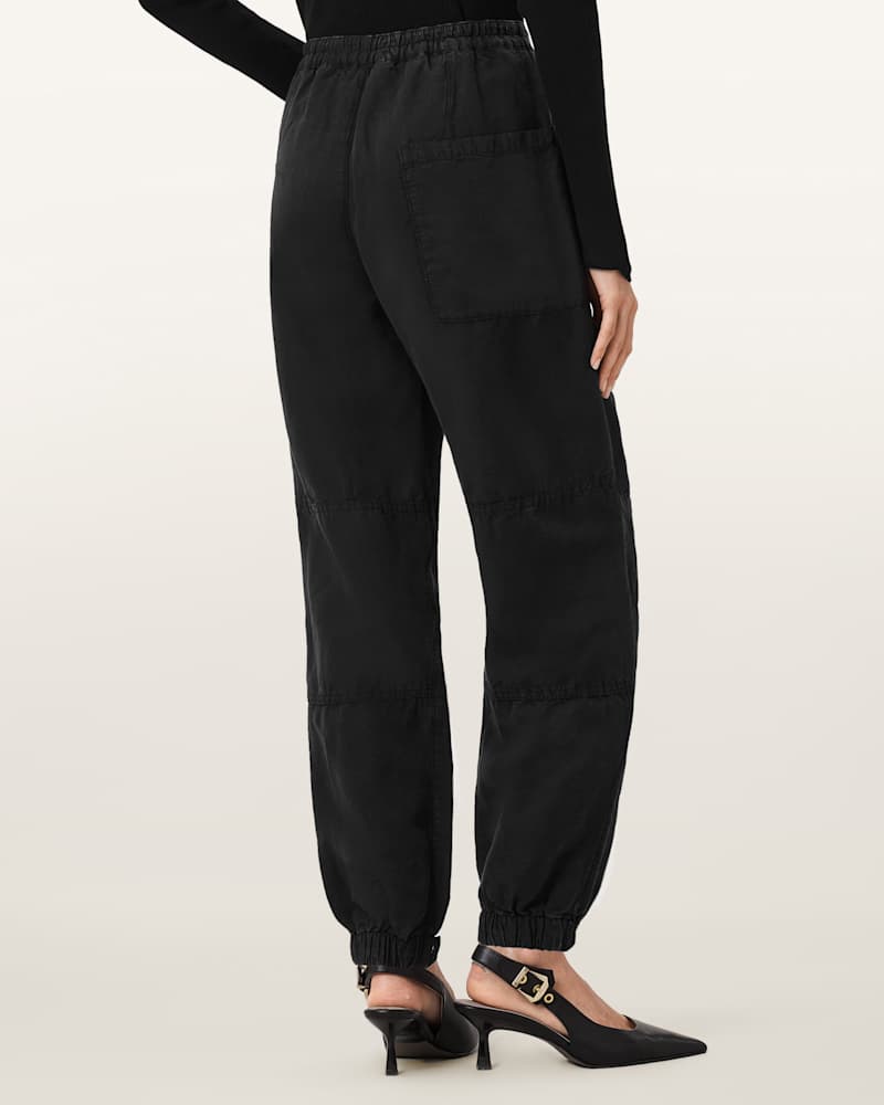 Val Cargo Linen Blend Trousers