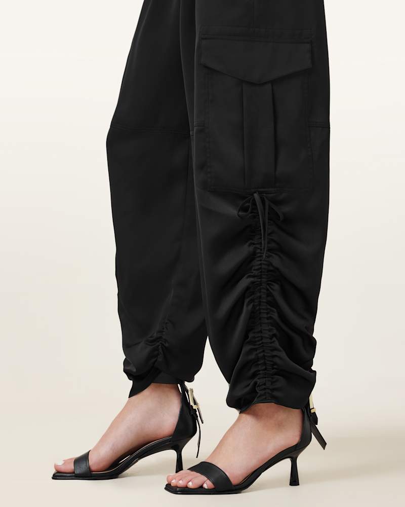 Kaye Relaxed Fit Satin Trousers