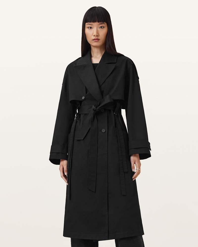 Cadence Relaxed Fit Trench Coat