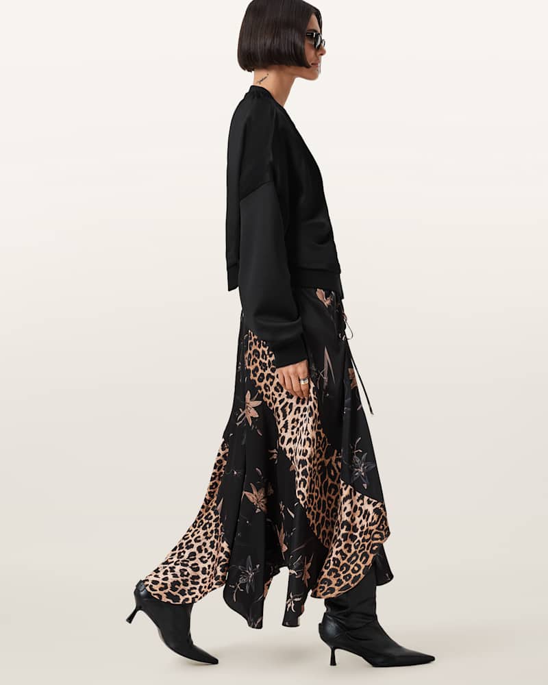 Arleen Multi Print Maxi Skirt