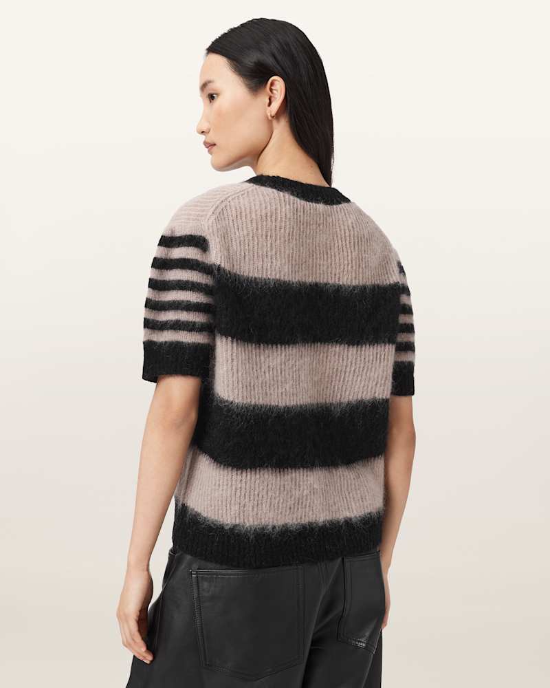 Clem Striped Knitted T-Shirt