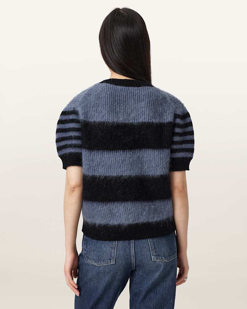 Clem Striped Knitted T-Shirt