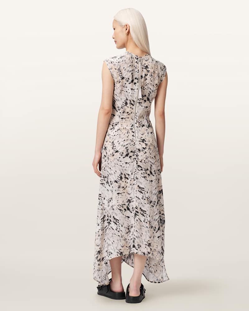 Noor Asymmetric Sleeveless Maxi Dress