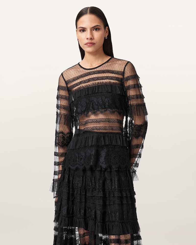 Arlea Tulle Lace Top