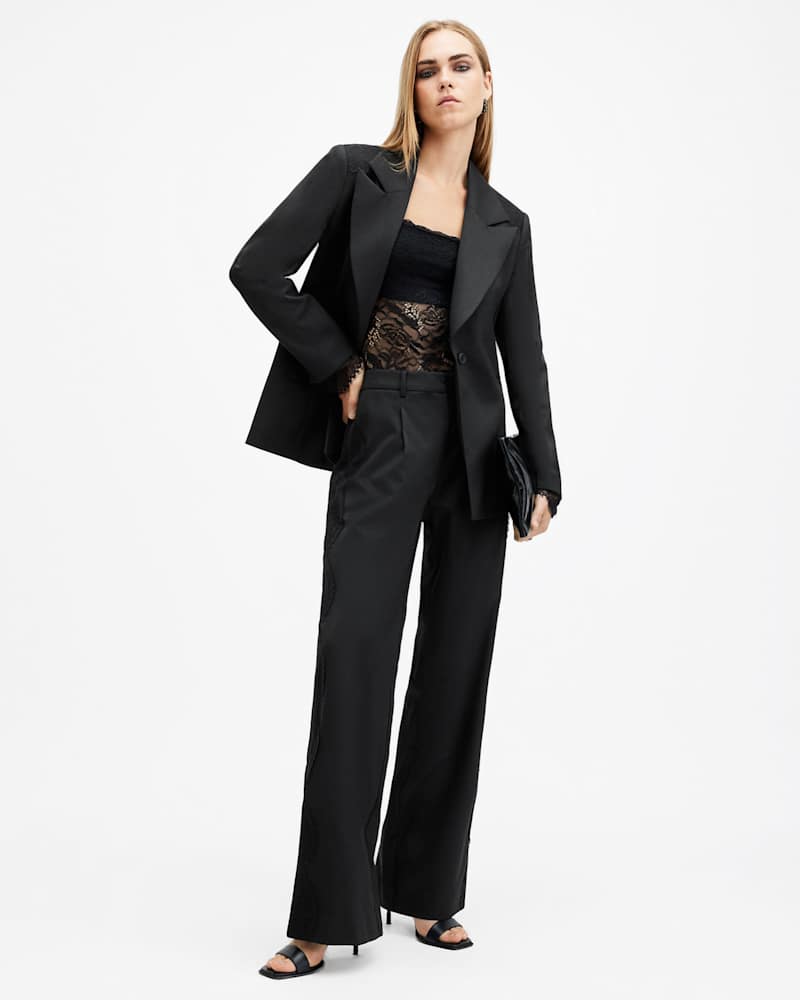 Lacey Lace Trim Trousers