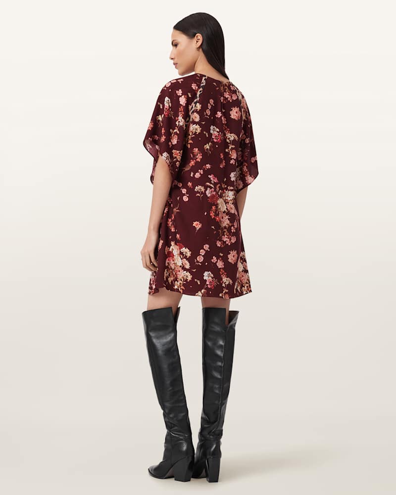 Xena Floral Print Mini Dress 