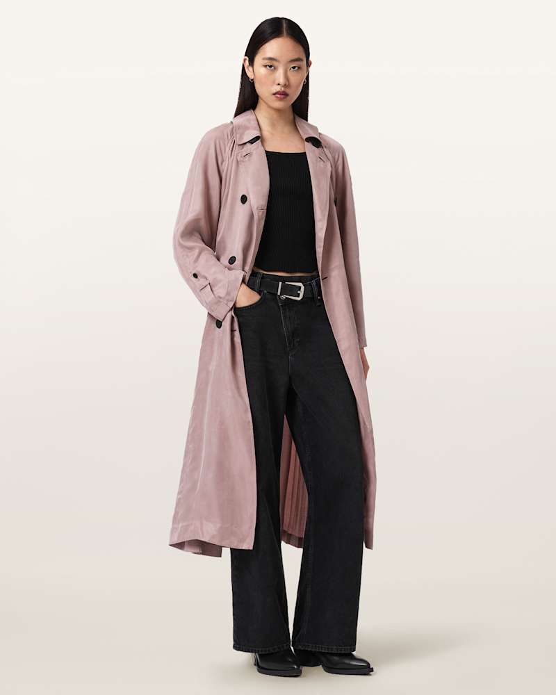 Lizie Double Breasted Trench Coat