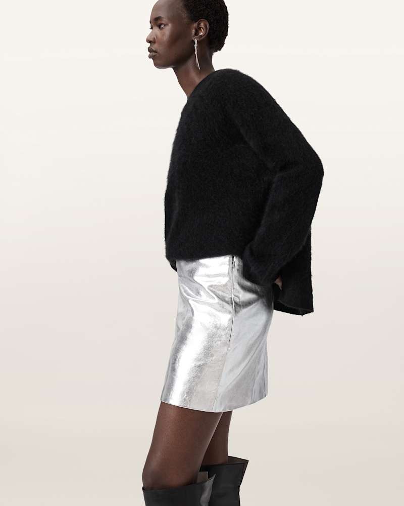 Renai Leather Mini Skirt