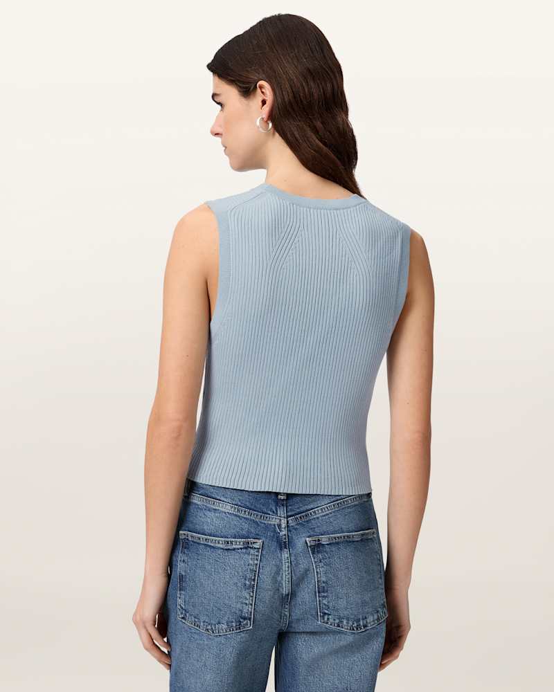 Cruz Ribbed Knitted Waistcoat