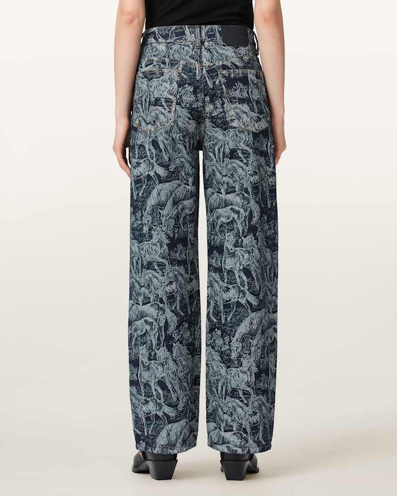Blake Horse Jacquard Denim Jeans 