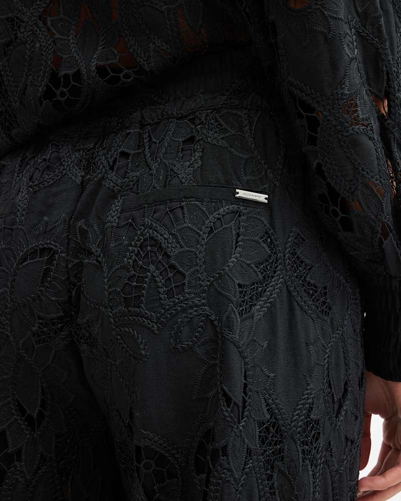 Charli Embroidered Straight Fit Trousers