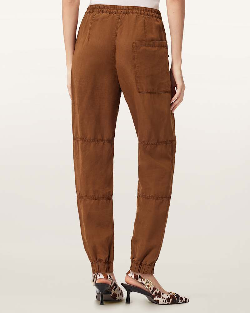 Val Cargo Linen Blend Trousers