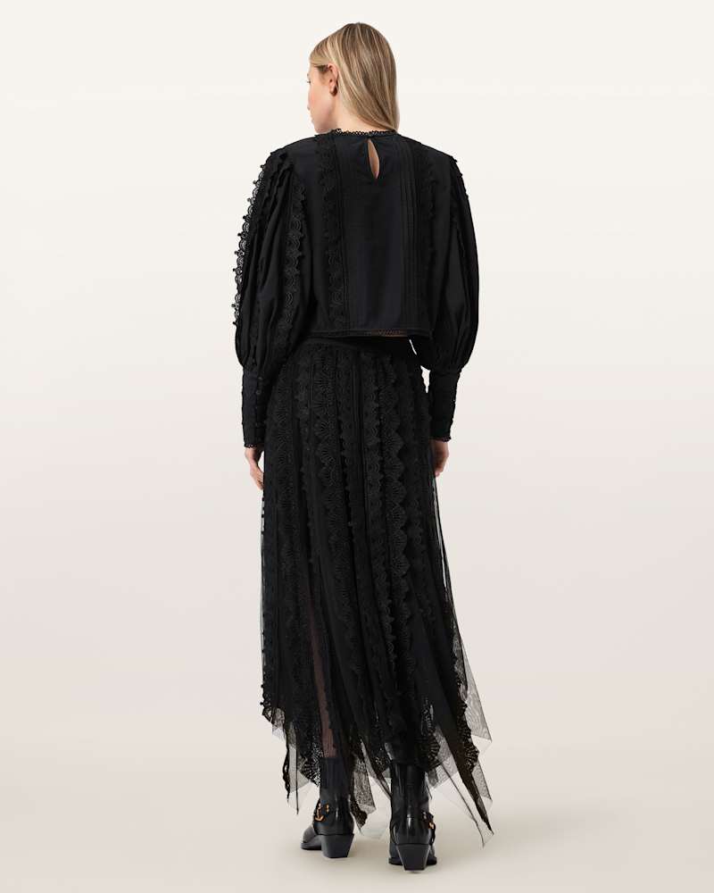 Vashtie Lace Maxi Skirt