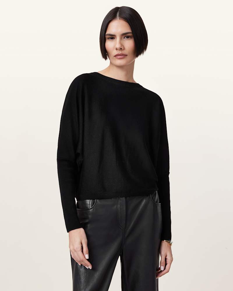 Julieana Wrap Merino Wool Jumper