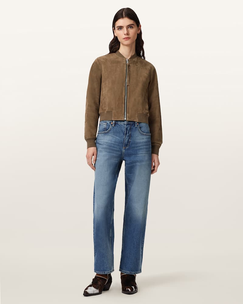 Orten Suede Bomber Jacket