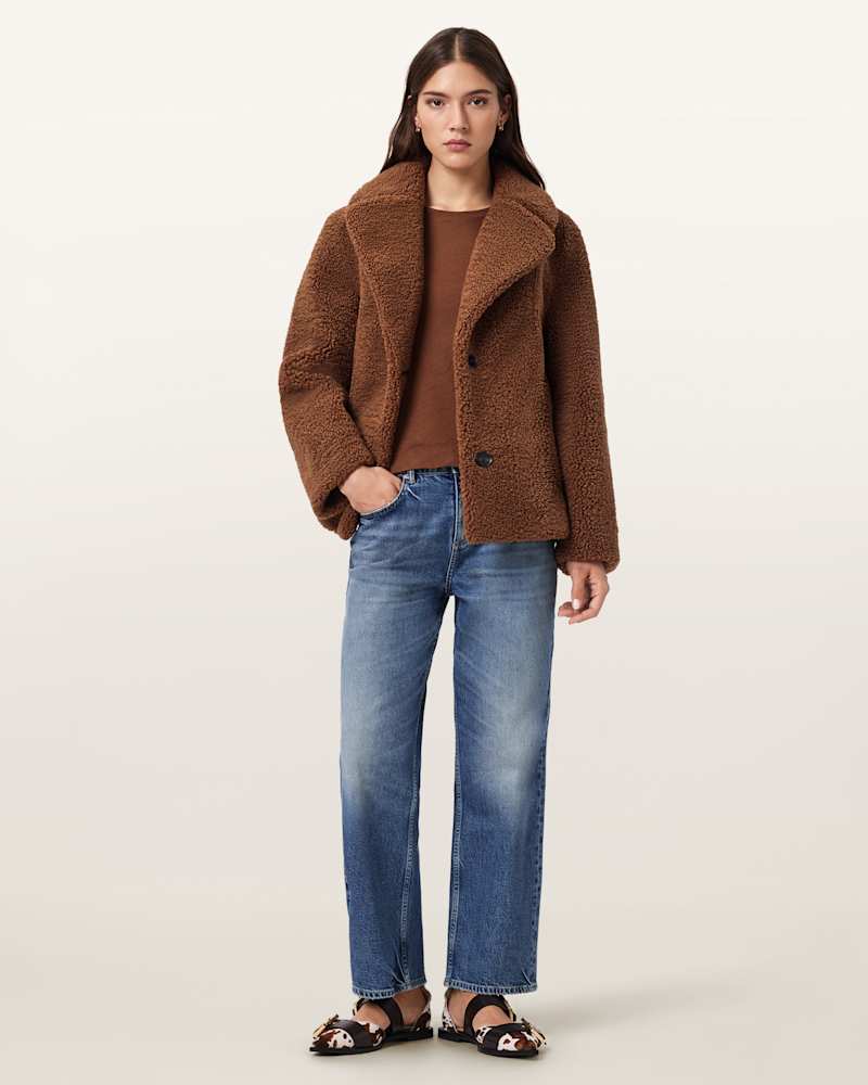 Eddie Faux Teddy Jacket 