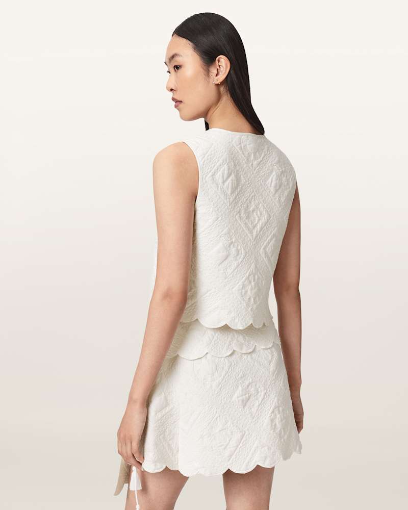 Mona Quilted Cropped Waistcoat
