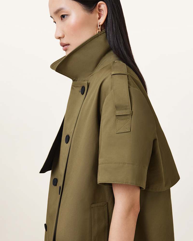 Flow Short Sleeve Trench Jacket