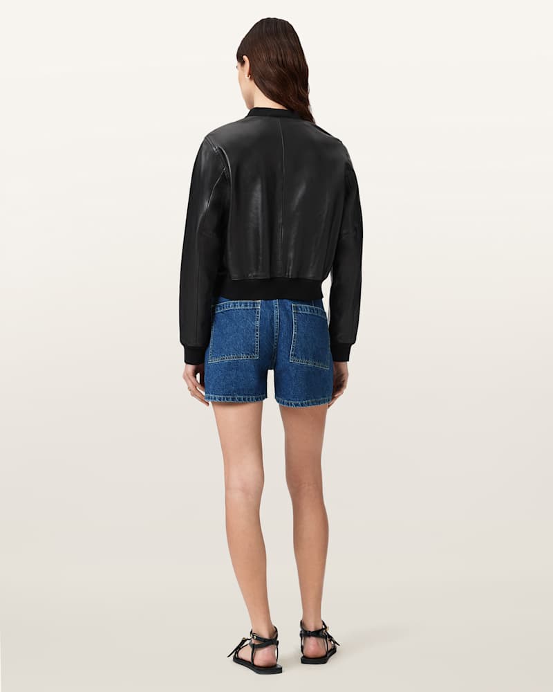 Tay Mid Rise Denim Shorts