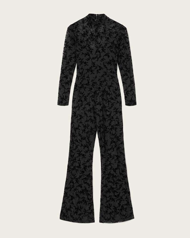 Rylee Flock Lace Catsuit