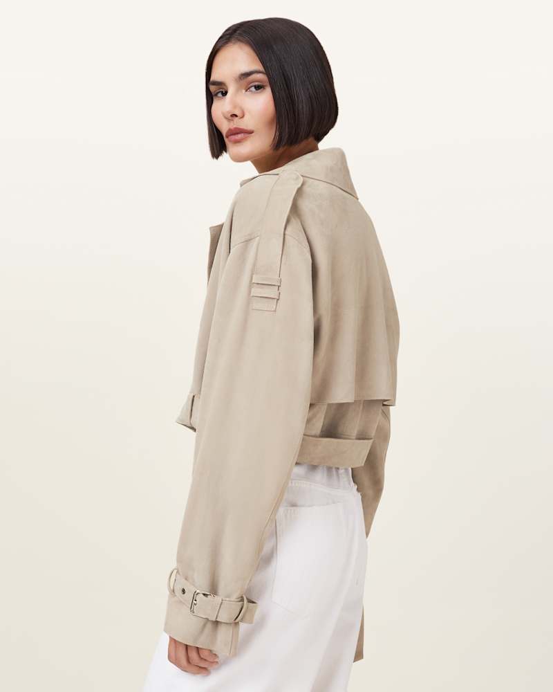 Ophelia Cropped Suede Jacket