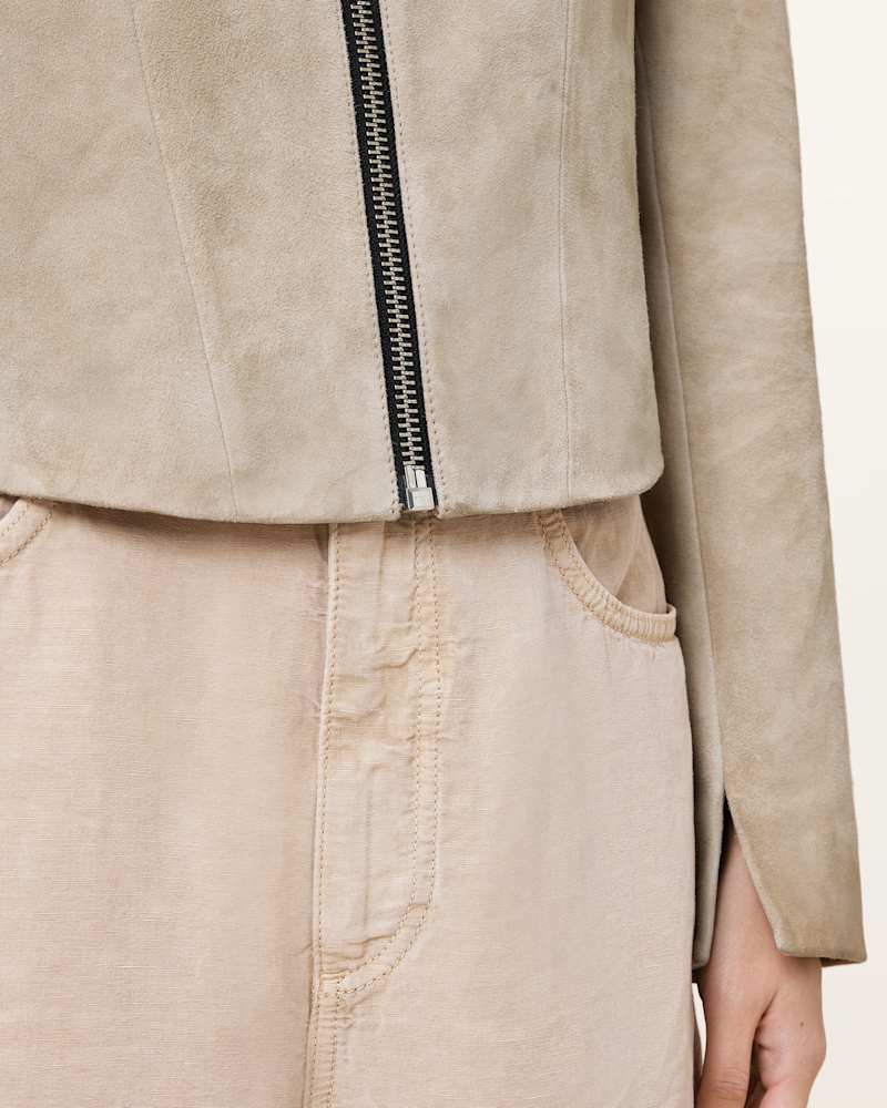 Sadler Slim Fit Suede Jacket