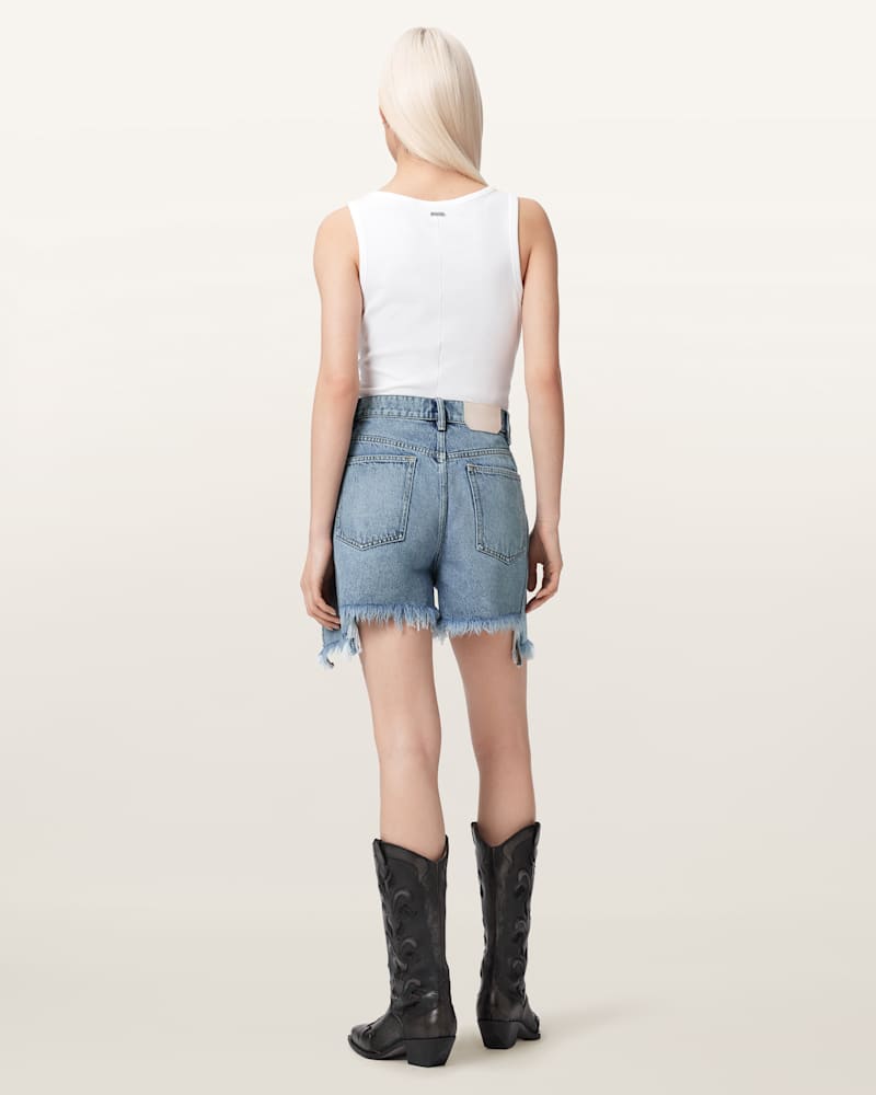 Frankie Studded Denim Shorts