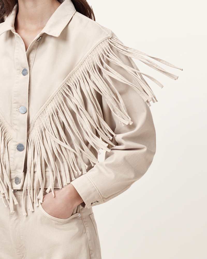 Marlene Fringed Denim Jacket